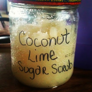 DIY Coconut Lime Sugar Scrub